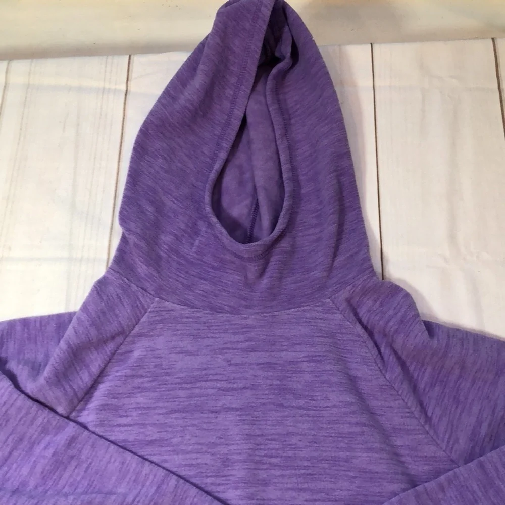Tek Gear Ultra Soft Fleece Hooded Sweatshirt Heather Purple Girls 18/20 XXL New